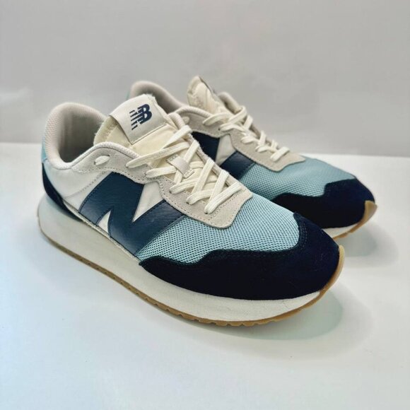 New Balance 237 Black & Mint Colourblock Sneakers US 8.5 - Picture 3 of 8